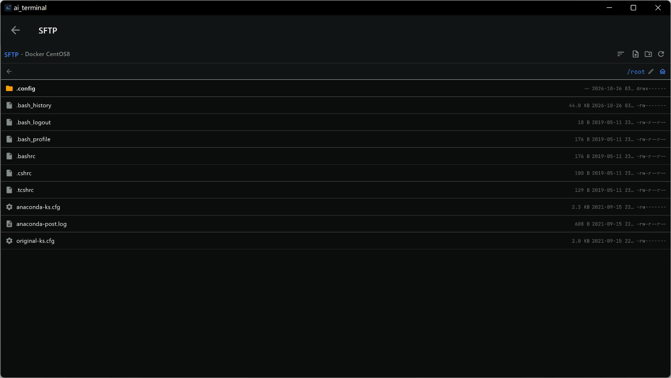 SFTP file manager